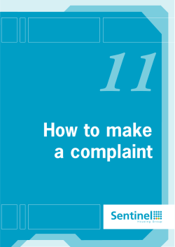 11 How to make a complaint