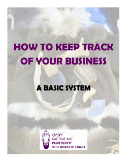 HOW TO KEEP TRACK OF YOUR BUSINESS  A BASIC SYSTEM