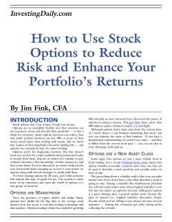 How to Use Stock Options to Reduce Risk and Enhance Your Portfolio’s Returns