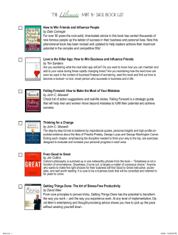The Mint &amp; Sage Book List Ultimate