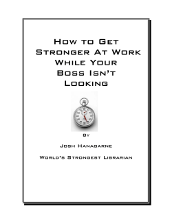 How to Get Stronger At Work While Your Boss Isn’t