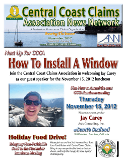 Central Coast Claims How To Install A Window Association News Network