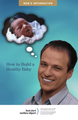 How to Build a Healthy Baby