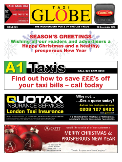 Taxis A1 Find out how to save £££’s off