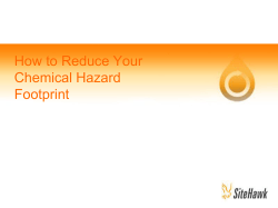 How to Reduce Your Chemical Hazard Footprint
