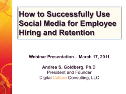 How to Successfully Use Social Media for Employee Hiring and Retention