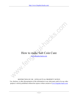 How to make Salt Coin Cure