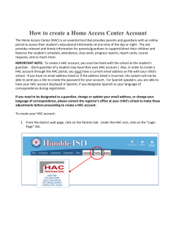 How to create a Home Access Center Account