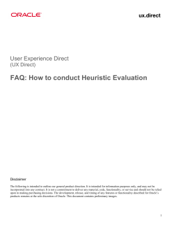 FAQ: How to conduct Heuristic Evaluation  User Experience Direct (UX Direct)