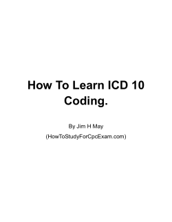 How To Learn ICD 10 Coding.  (HowToStudyForCpcExam.com)