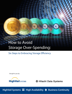 How to Avoid Storage Over-Spending: Six Steps to Embracing Storage Efficiency  HighVail Systems