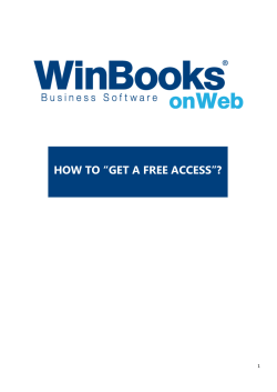 HOW TO “GET A FREE ACCESS”? 1