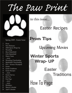 The Paw Print Easter Recipes Prom Tips Upcoming Movies