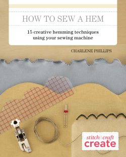 how to sew a hem 15 creative hemming techniques Charlene PhilliPs