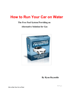 How to Run Your Car on Water Alternative Solution for Gas