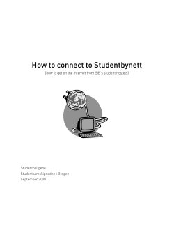 How to connect to Studentbynett