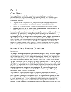 Part III Chart Notes