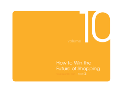 0 1 How to Win the Future of Shopping