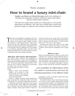 How to brand a luxury mini-chain News analysis