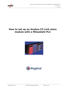 How to set up an Anybus CC-Link slave