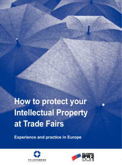 How to protect your Intellectual Property at Trade Fairs
