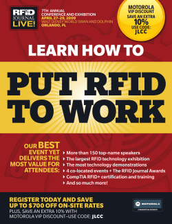 PUT RFID TO WORK LEARN HOW TO BEST