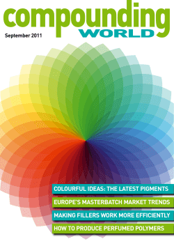 colourful idEaS: thE latESt pigmEntS EuropE’S maStErbatch markEt trEndS