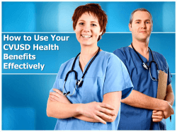 How to Use Your CVUSD Health Benefits Effectively