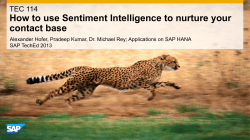 How to use Sentiment Intelligence to nurture your contact base