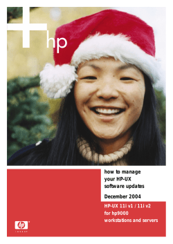 how to manage your HP-UX software updates December 2004