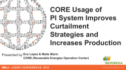 CORE Usage of PI System Improves Curtailment Strategies and