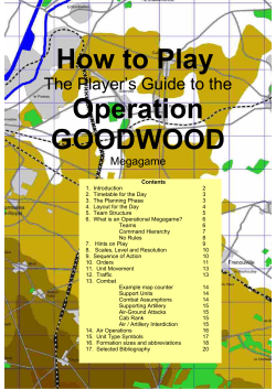 How to Play Operation GOODWOOD