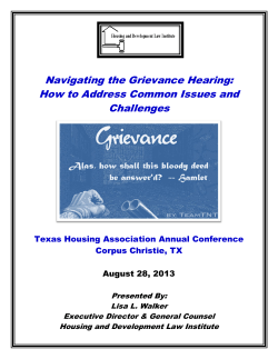 Navigating the Grievance Hearing: How to Address Common Issues and Challenges