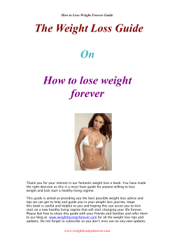 The Weight Loss Guide On How to lose weight
