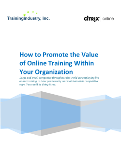 How to Promote the Value of Online Training Within Your Organization