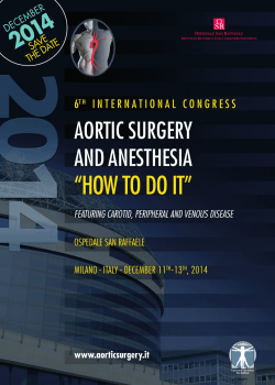 “HOW TO DO IT” AORTIC SURGERY AND ANESTHESIA 4