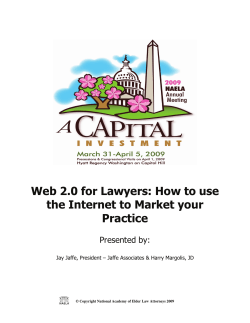 Web 2.0 for Lawyers: How to use Practice