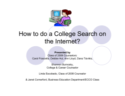 How to do a College Search on the Internet?