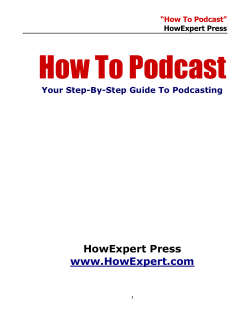 How To Podcast  HowExpert Press www.HowExpert.com