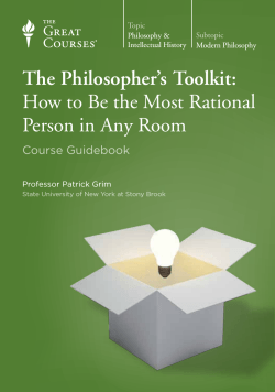 The Philosopher’s Toolkit: How to Be the Most Rational Course Guidebook
