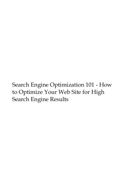 Search Engine Optimization 101 - How Search Engine Results