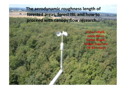 The aerodynamic roughness length of  forested areas forest IBL and how to