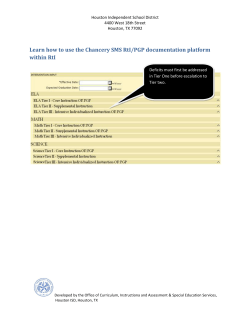 Learn how to use the Chancery SMS RtI/PGP documentation platform