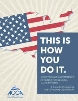 HOW TO MAKE A DIFFERENCE TE &amp; LOCAL IN YOUR STA GOVERNMENTS