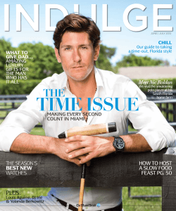 INDULGE tIMe ISSUe the PLUS: