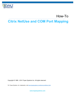 How-To Citrix NetUse and COM Port Mapping