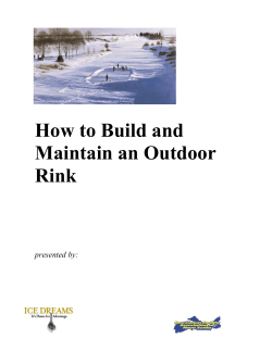 How to Build and Maintain an Outdoor Rink
