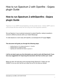 How to run Spectrum 2 with Openfire - Gojara plugin Guide