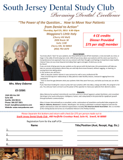 “The Power of the Question…  How to Move Your Patients  from Denial to Action” 4 CE credits Dinner Provided