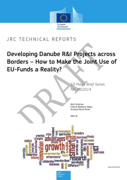 Developing Danube R&amp;I Projects across EU-Funds a Reality?